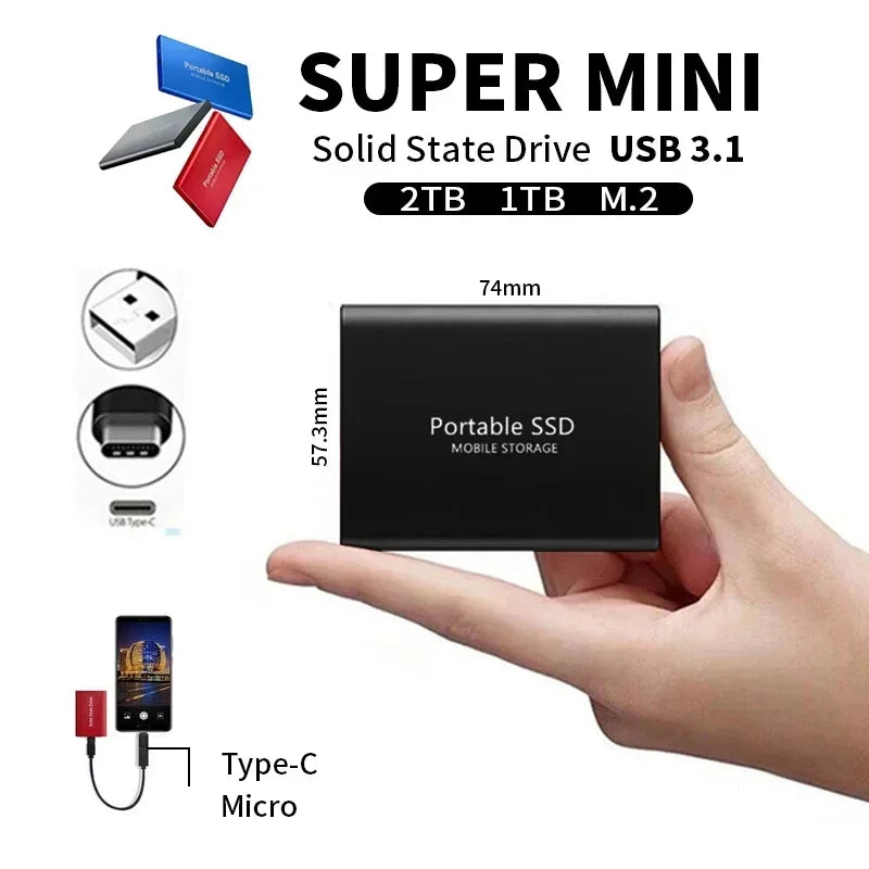 Ultrasnelle Externe SSD Drive Pro