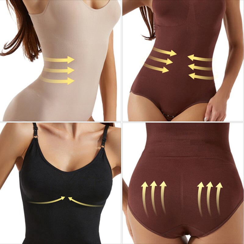 Verfijnde Naadloze Shaping Bodysuit met Compressie