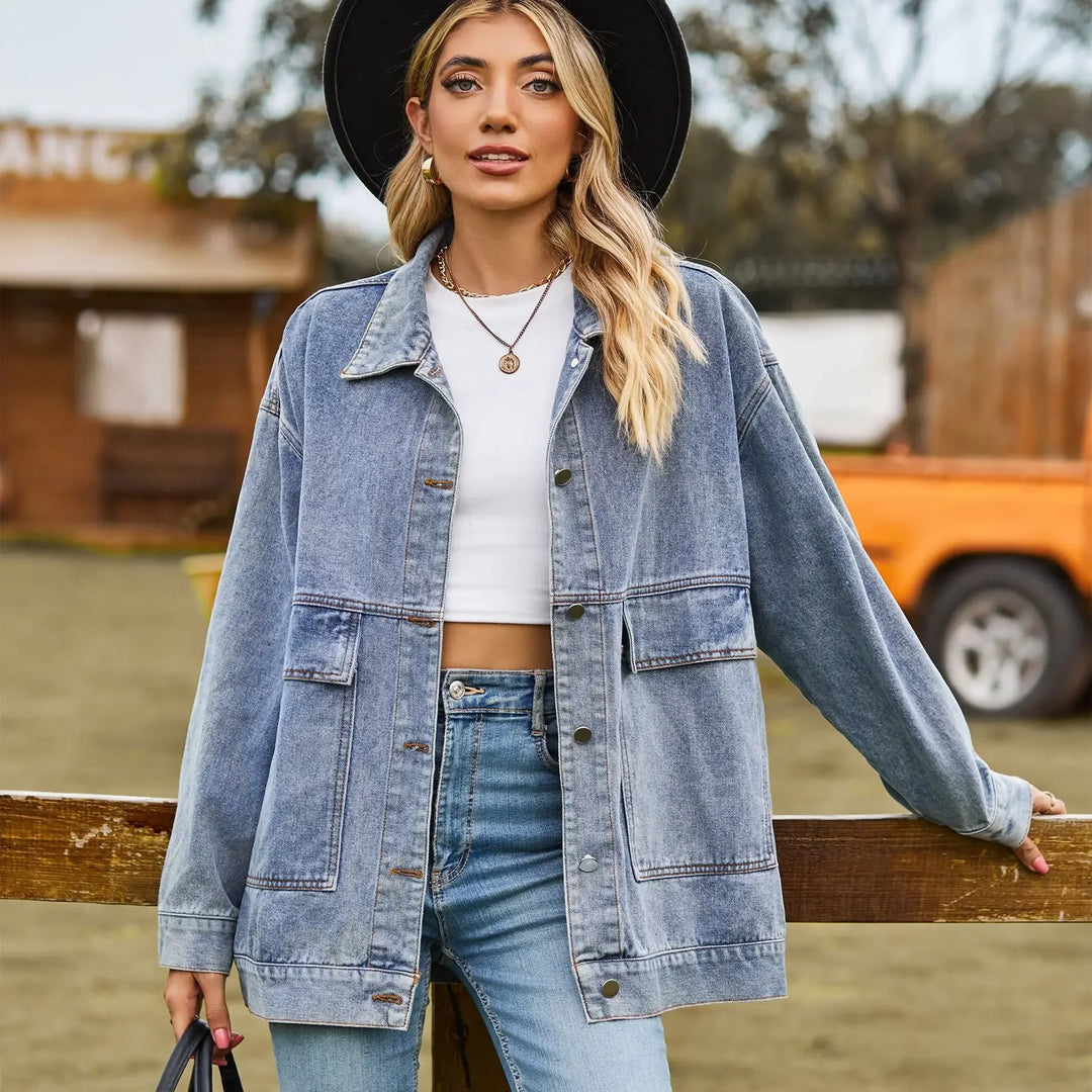 Vintage Denim Jack voor Dames