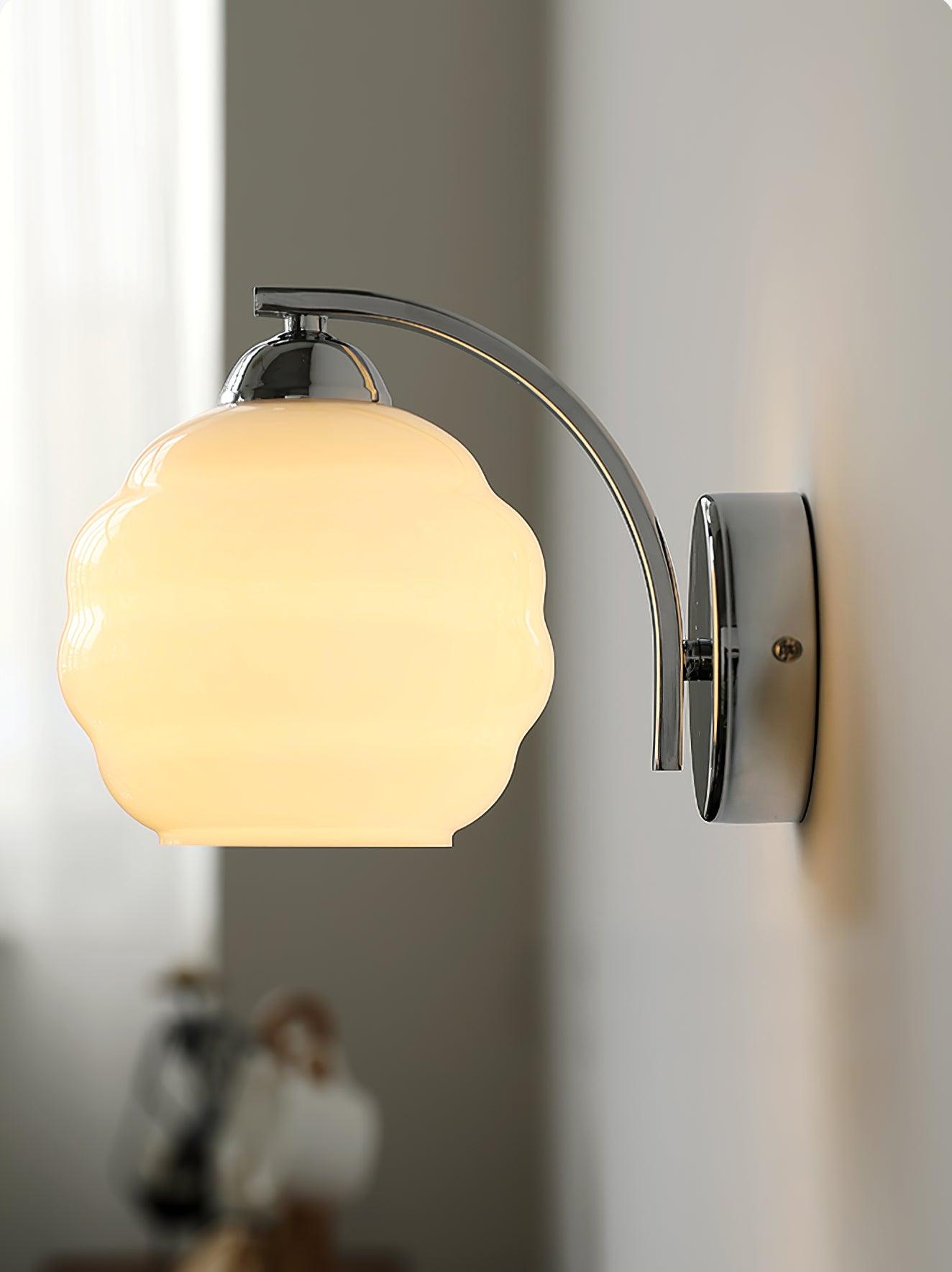 Vintage Wandlamp Martine - Glas Met Art Deco Stijl