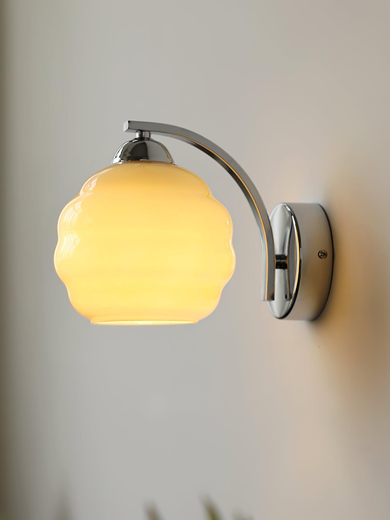 Vintage Wandlamp Martine - Glas Met Art Deco Stijl