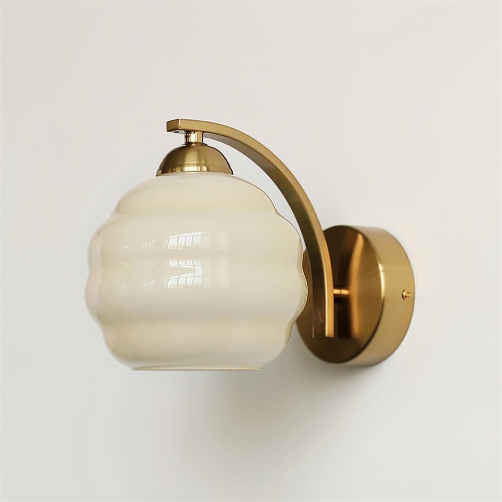 Vintage Wandlamp Martine - Glas Met Art Deco Stijl