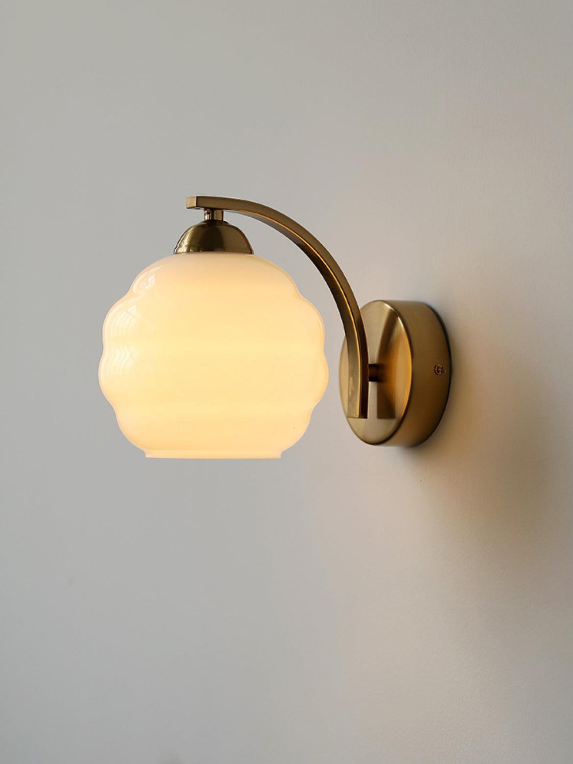 Vintage Wandlamp Martine - Glas Met Art Deco Stijl