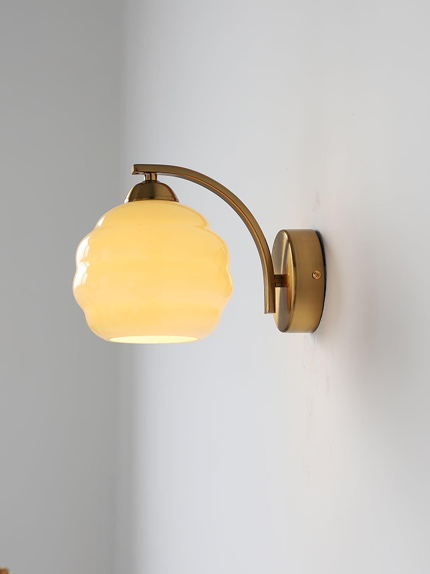 Vintage Wandlamp Martine - Glas Met Art Deco Stijl
