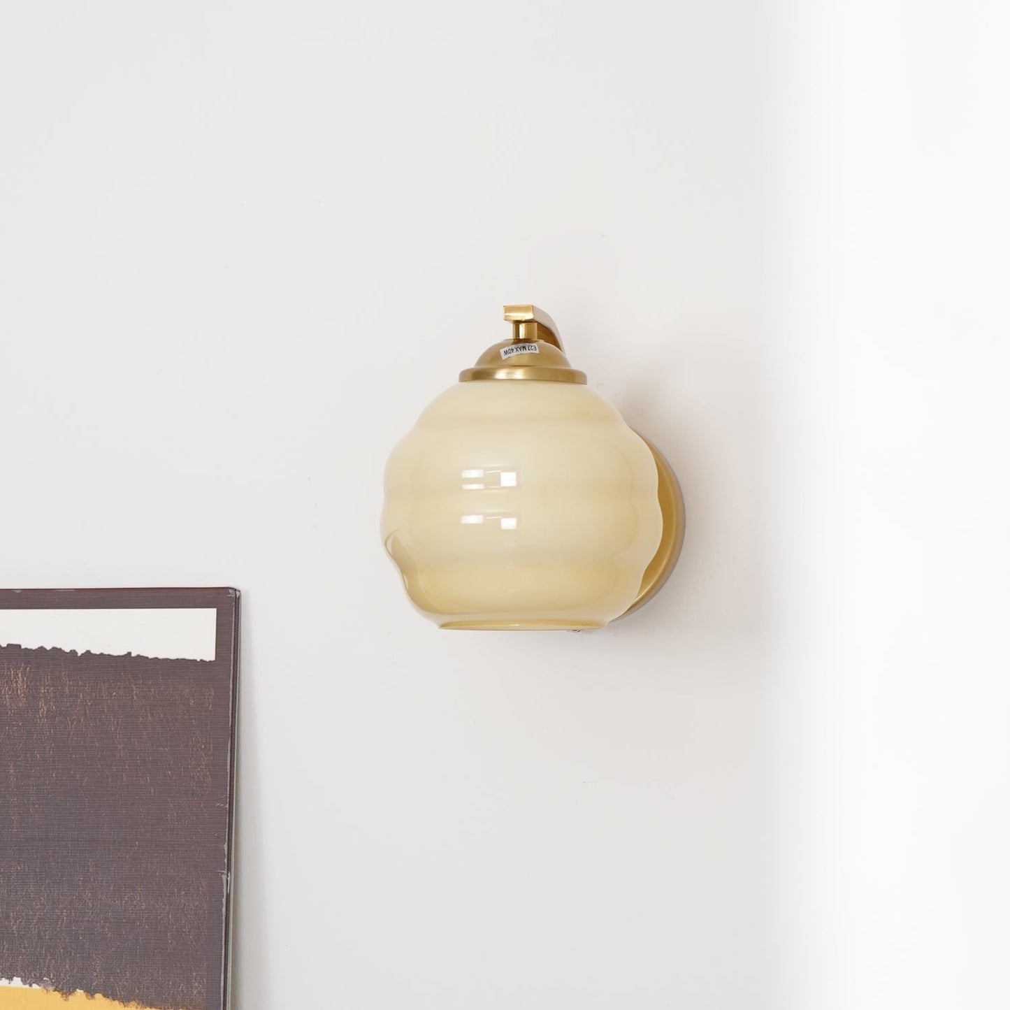 Vintage Wandlamp Martine - Glas Met Art Deco Stijl