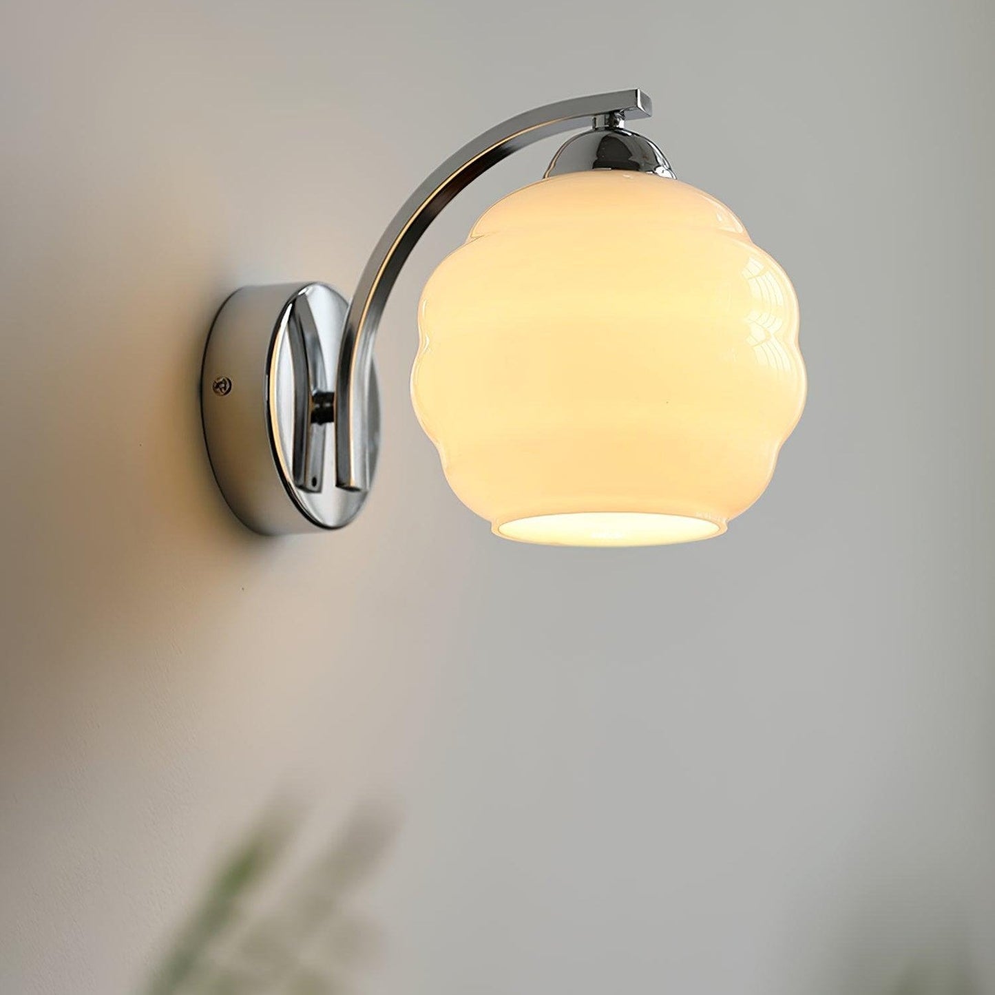 Vintage Wandlamp Martine - Glas Met Art Deco Stijl