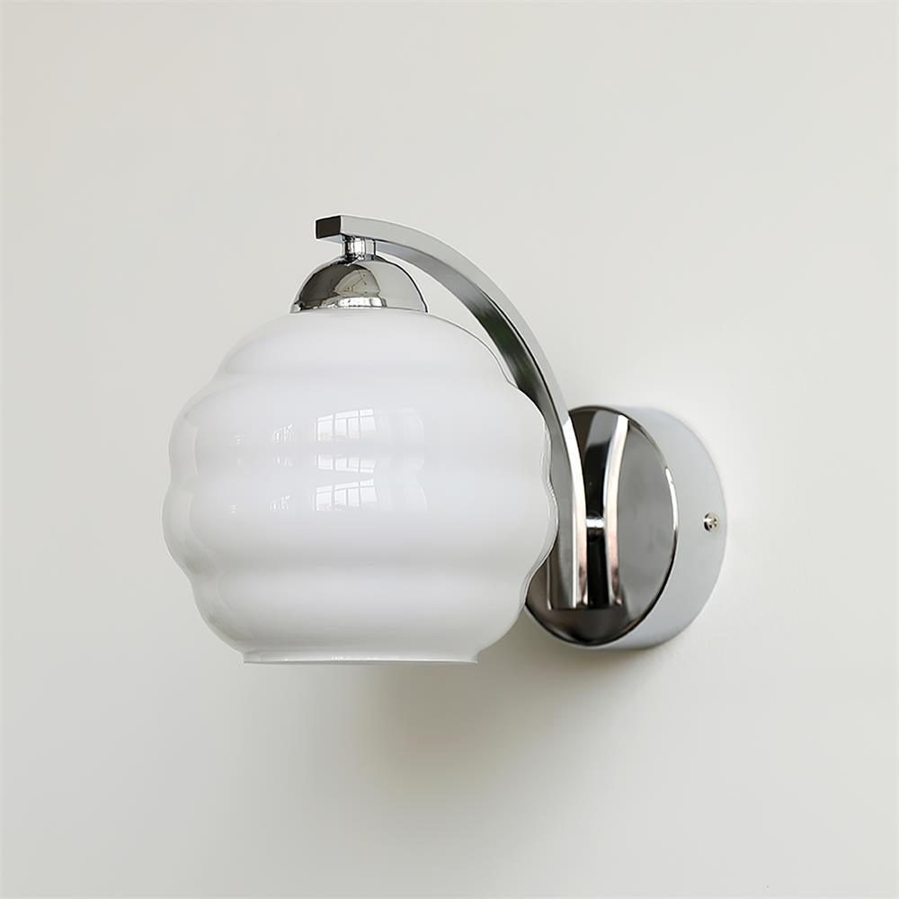 Vintage Wandlamp Martine - Glas Met Art Deco Stijl