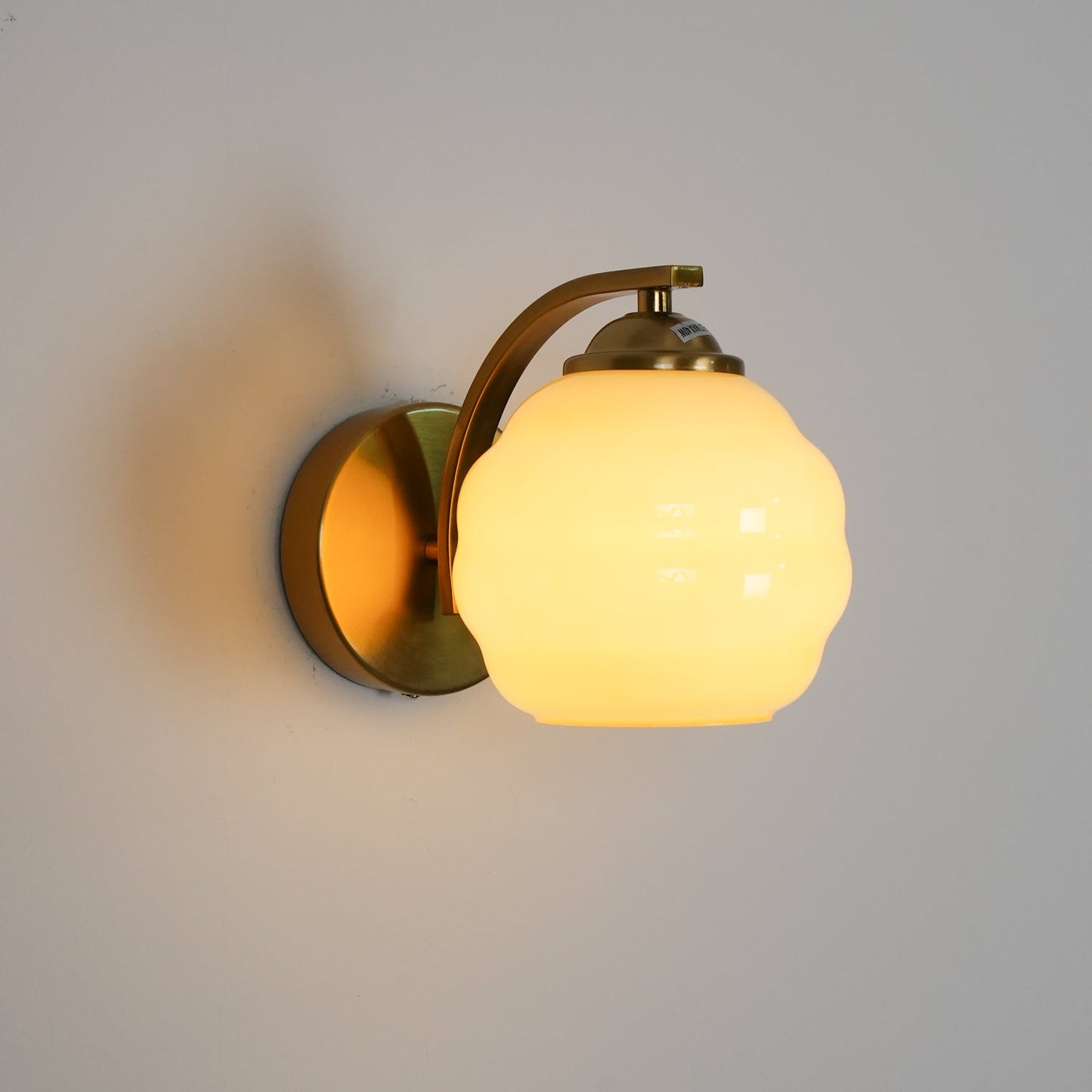 Vintage Wandlamp Martine - Glas Met Art Deco Stijl