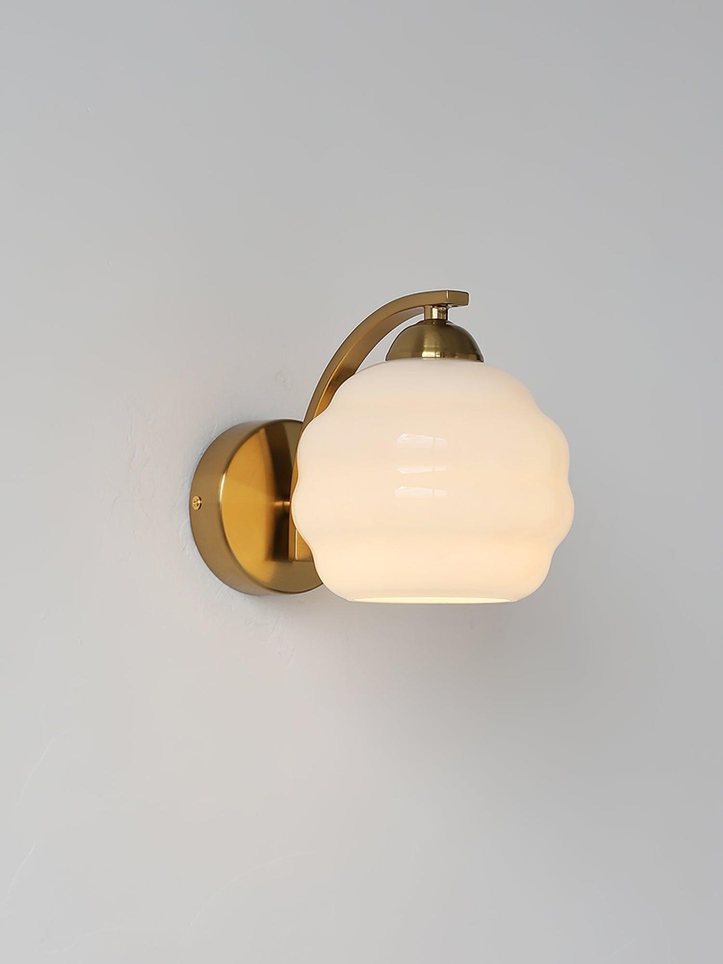 Vintage Wandlamp Martine - Glas Met Art Deco Stijl