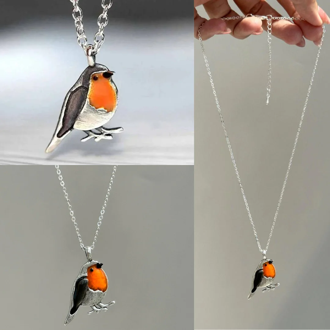 Vogel Design Ring en Ketting Set