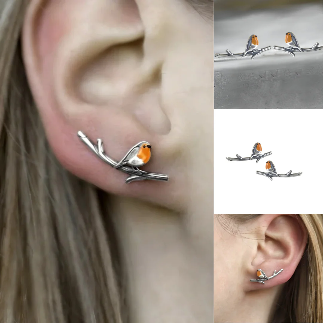 Vogel Design Ring en Ketting Set