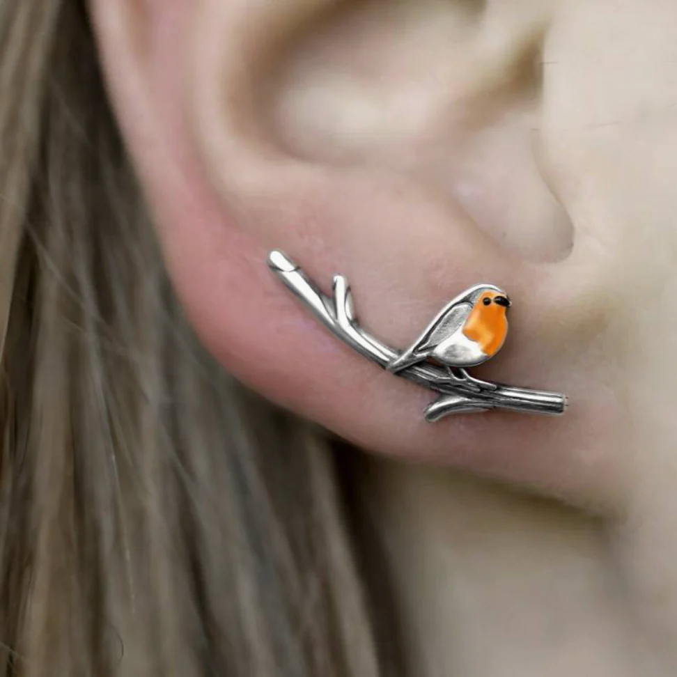Vogel Design Ring en Ketting Set