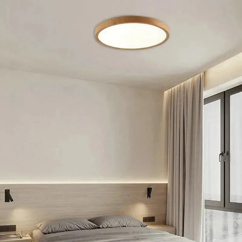 Walnoot Design Piet Plafondlamp - LED Verlichting