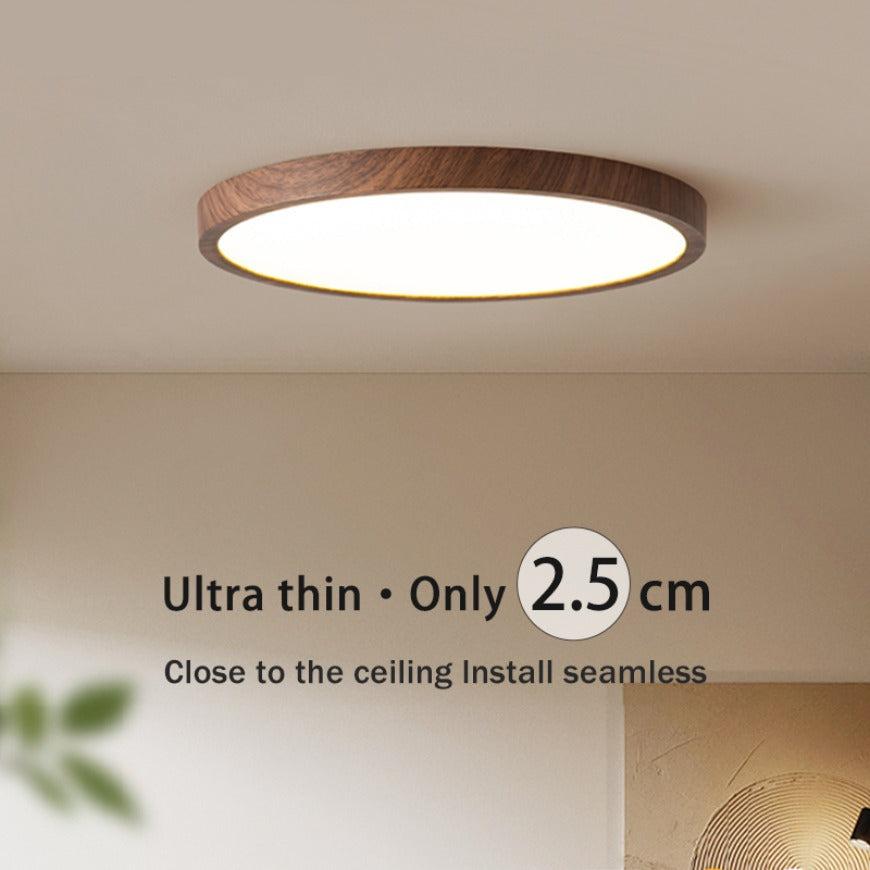 Walnoot Design Piet Plafondlamp - LED Verlichting
