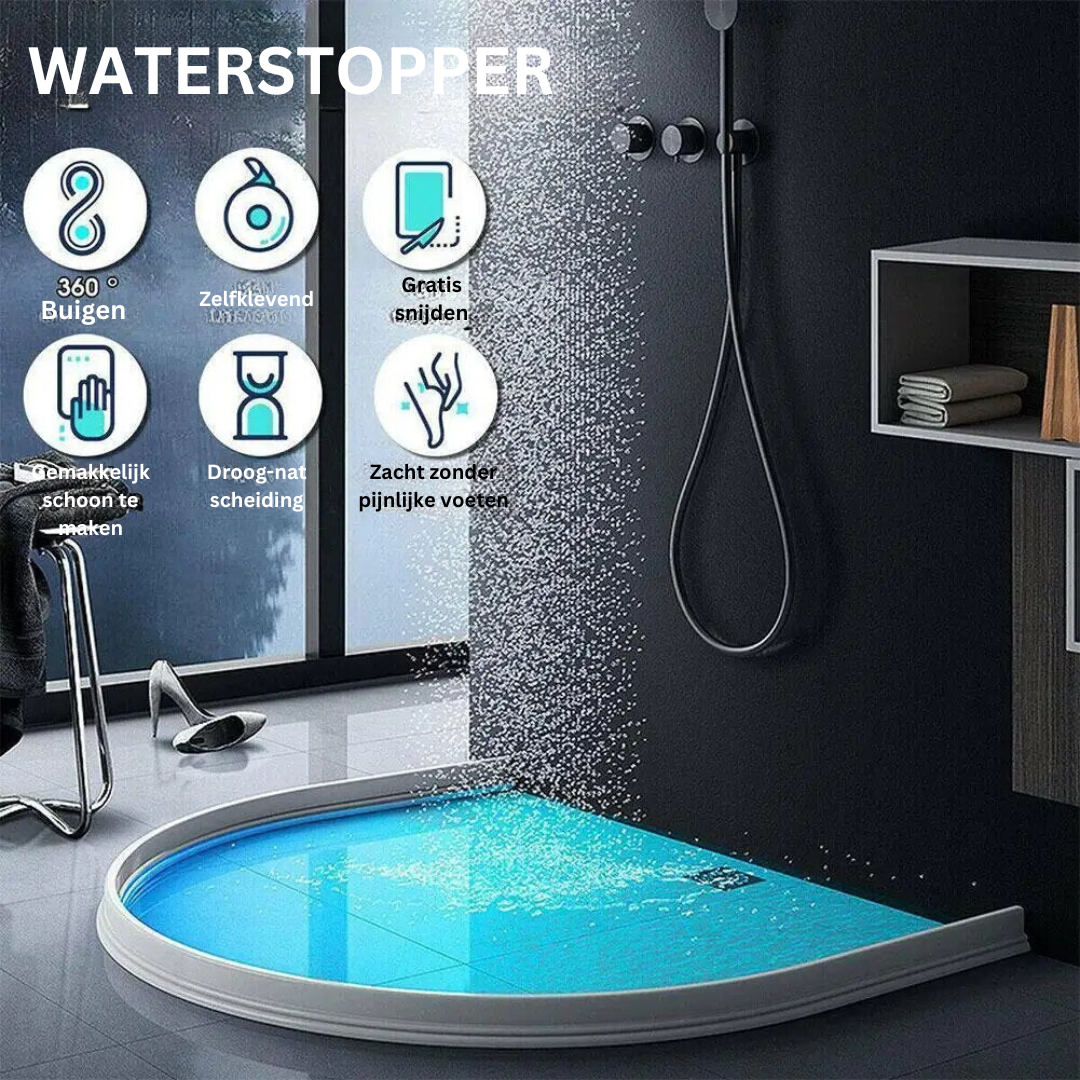 WaterStopper Siliconen Douche Afdichtingsstrip