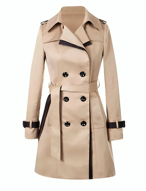 Willow Dames Trenchcoat met Ceintuur Lang