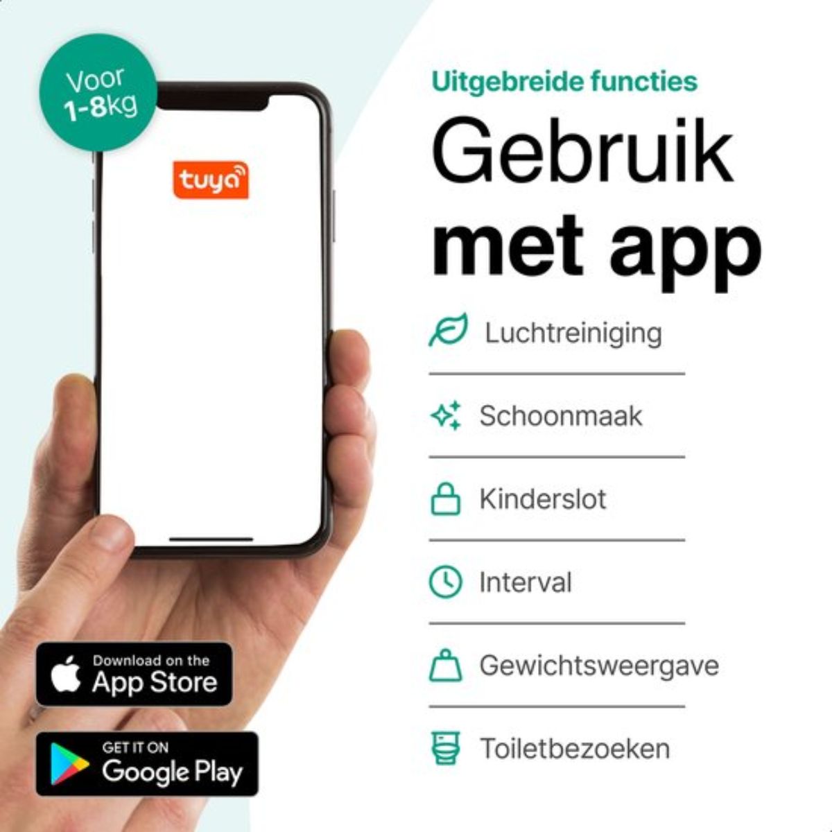 Zelfreinigende Automatische Kattenbak met Slimme Functies