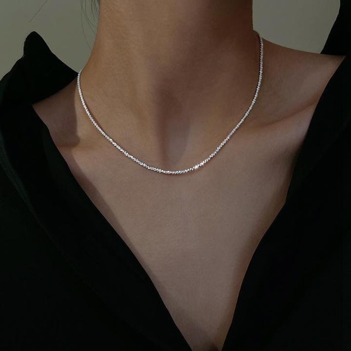 Zilveren Dubbele Ketting Set Dames - Elegant