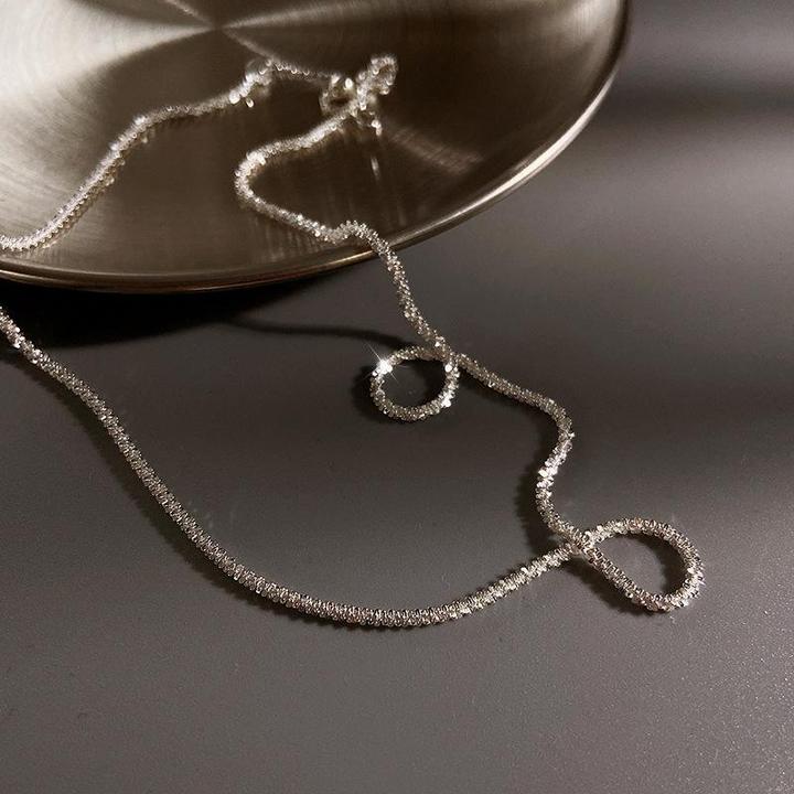 Zilveren Dubbele Ketting Set Dames - Elegant