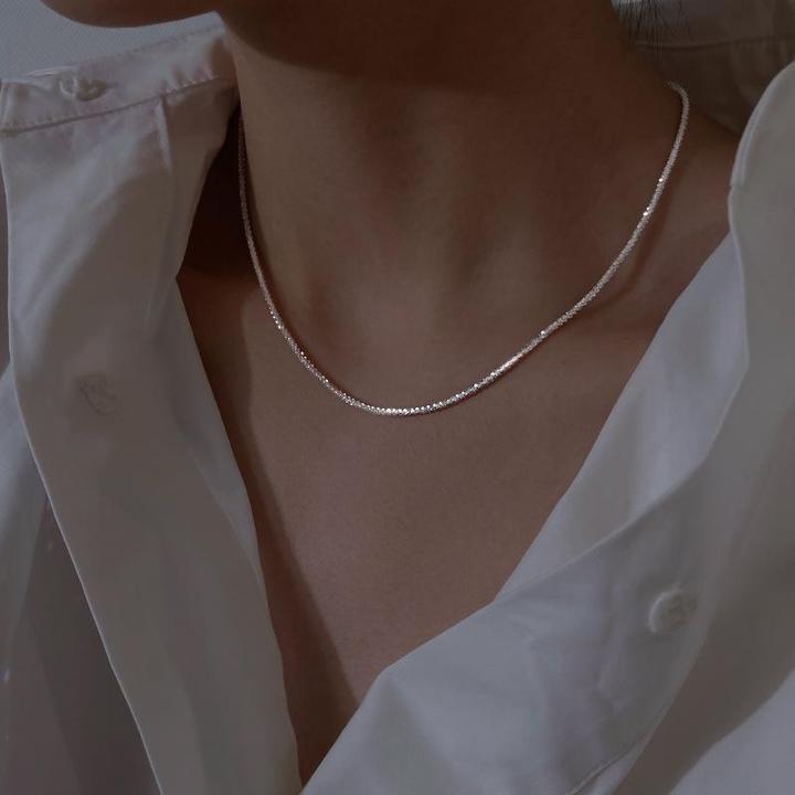 Zilveren Dubbele Ketting Set Dames - Elegant