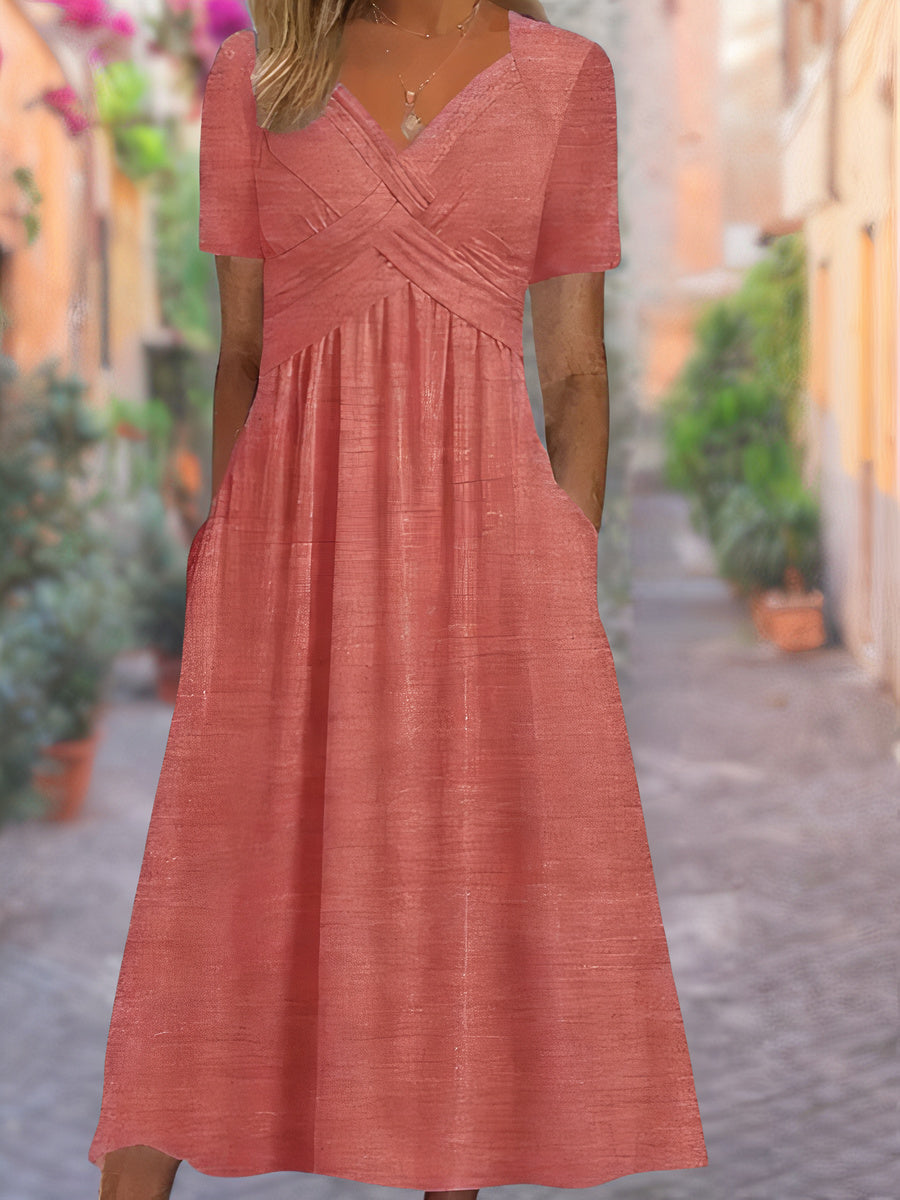 Zomerjurk V-hals Irma - Elegant en Luchtig