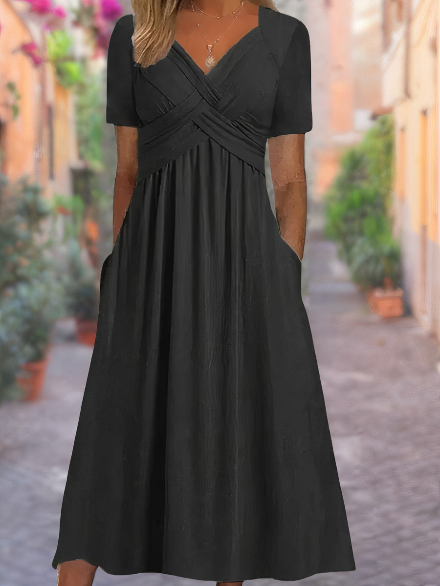 Zomerjurk V-hals Irma - Elegant en Luchtig