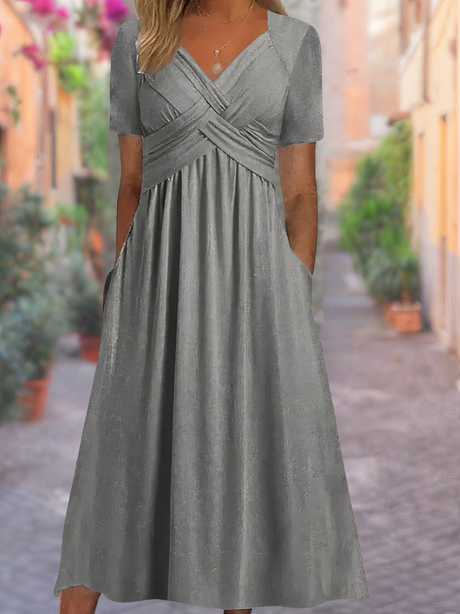 Zomerjurk V-hals Irma - Elegant en Luchtig