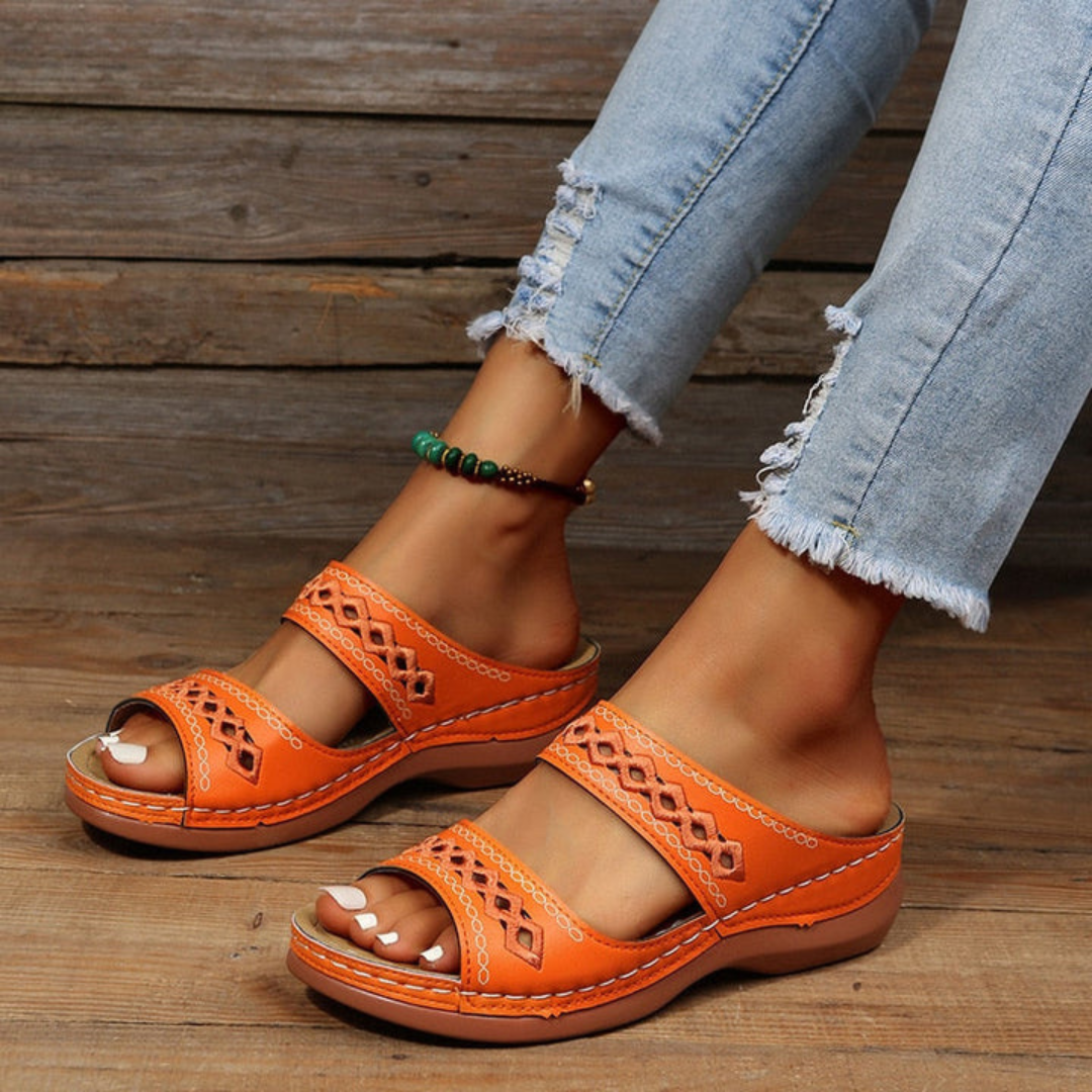 Zomerse Dames Sandalen met Dubbele Riem