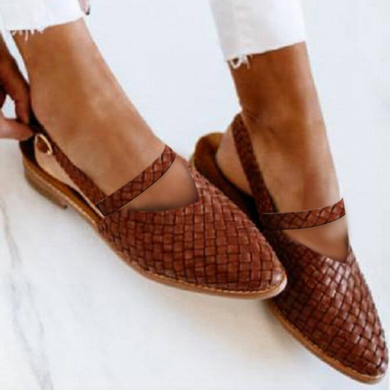 Zomerse Gevlochten Damessandalen - Elegant Comfort