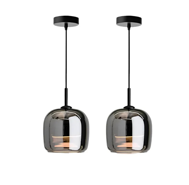 Zwarte Glazen Hanglamp Elin - Scandinavisch Glas