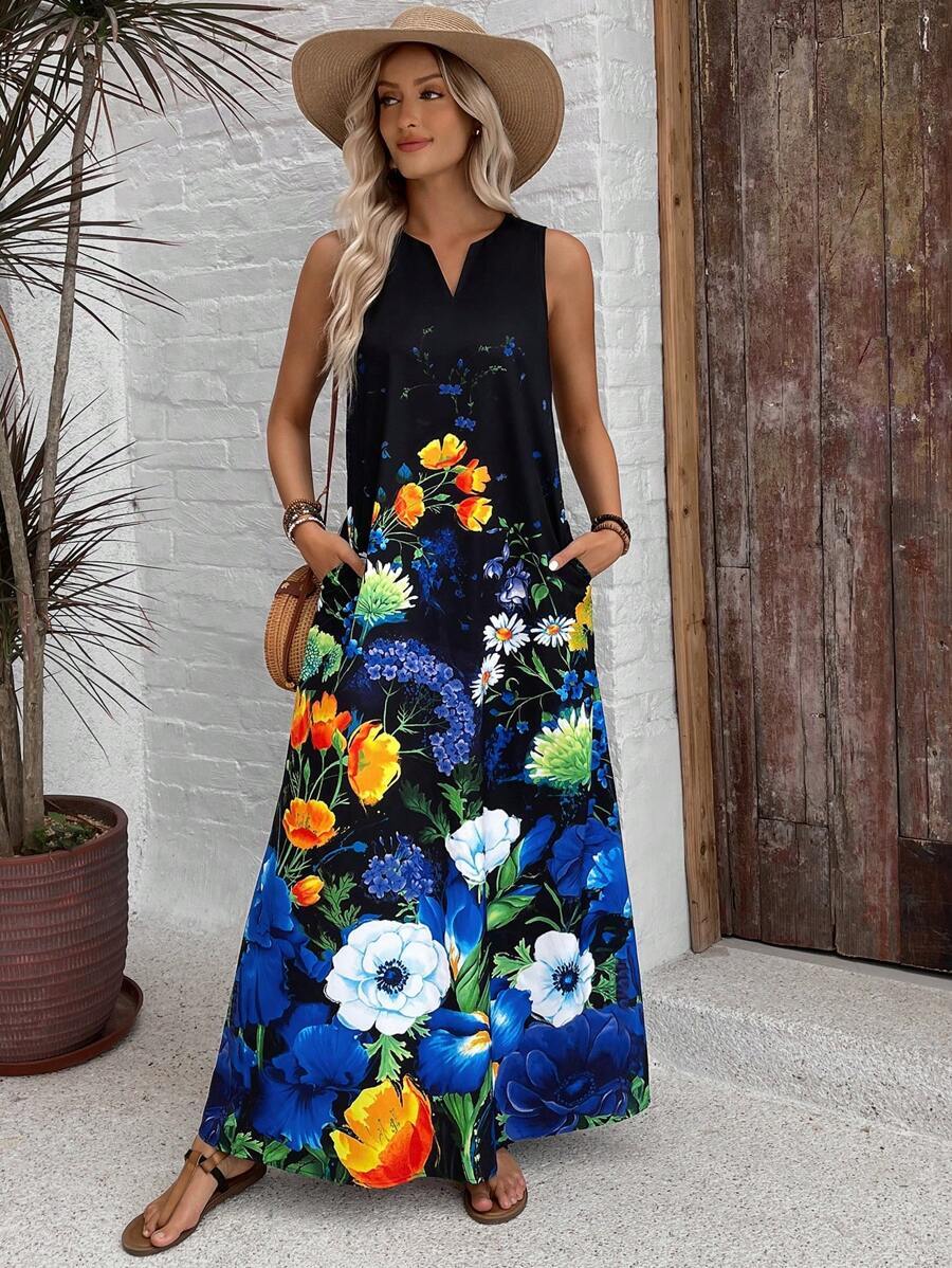 Zwierige Zomerjurk met Bloemenprint