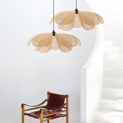 NaturelChic - Rieten Hanglamp voor Natuurlijke Slaapkamerstijl