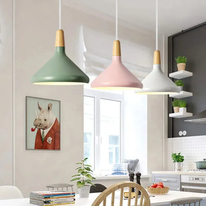 Macaron - Conische Metalen Hanglamp voor Stijlvolle Verlichting