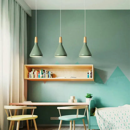 Macaron - Conische Metalen Hanglamp voor Stijlvolle Verlichting