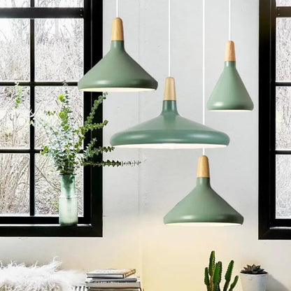 Macaron - Conische Metalen Hanglamp voor Stijlvolle Verlichting