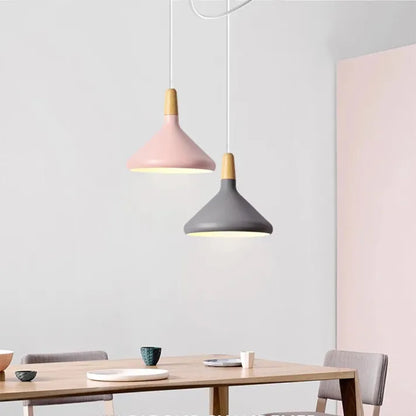 Macaron - Conische Metalen Hanglamp voor Stijlvolle Verlichting