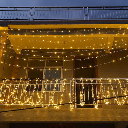 CelestiCurtain - Sfeervolle Buiten Lichtslinger voor Tuin en Terras