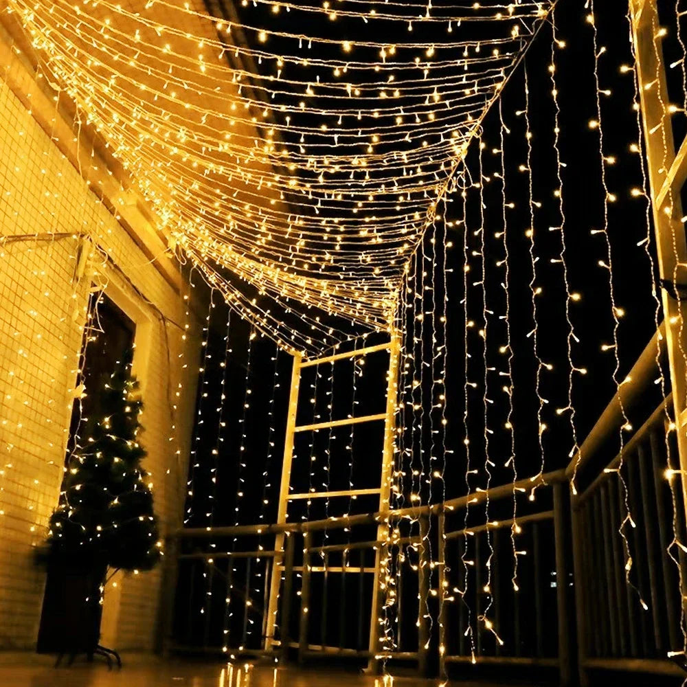 CelestiCurtain - Sfeervolle Buiten Lichtslinger voor Tuin en Terras