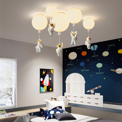 Fateh Moderne Maan/Astronauten LED Plafondlamp van Acryl voor