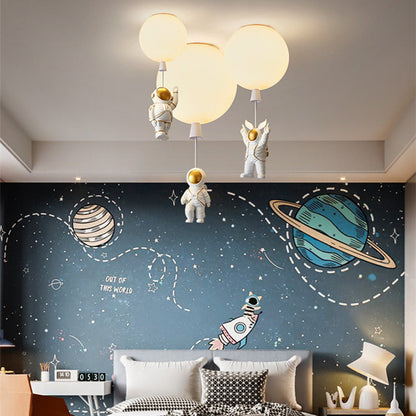 Fateh Moderne Maan/Astronauten LED Plafondlamp van Acryl voor