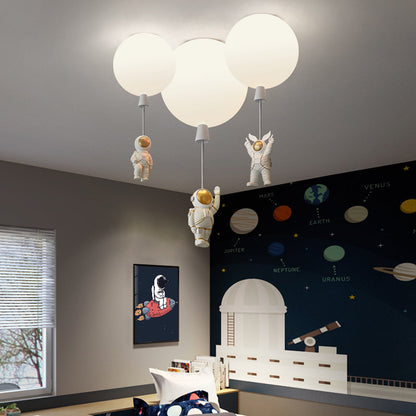 Fateh Moderne Maan/Astronauten LED Plafondlamp van Acryl voor