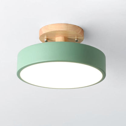 Nordic Log Ronde LED Half-Inbouw Plafondlamp voor