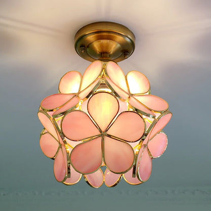 FloraGlow - Plafondlamp met Elegante Bloemmotieven