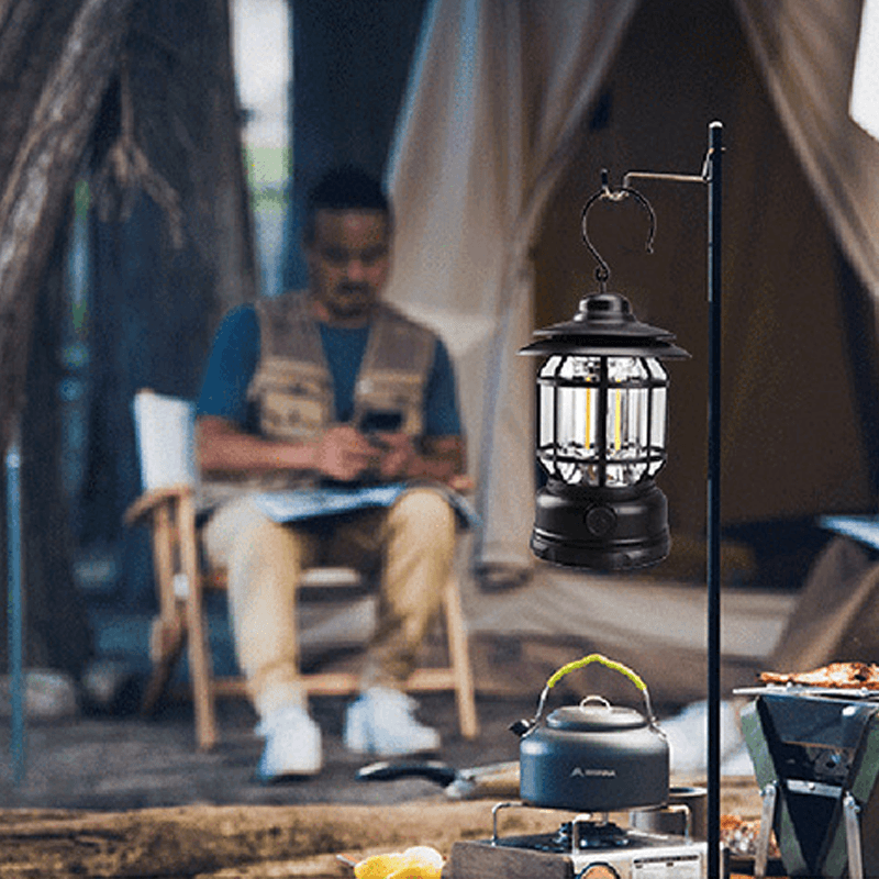 RetroLight - Draagbare Retro Campingleucht voor Buitenavonturen