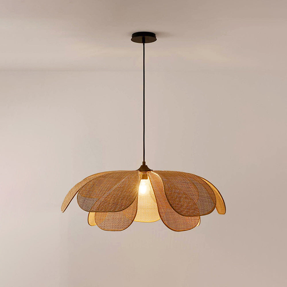 NaturelChic - Rieten Hanglamp voor Natuurlijke Slaapkamerstijl