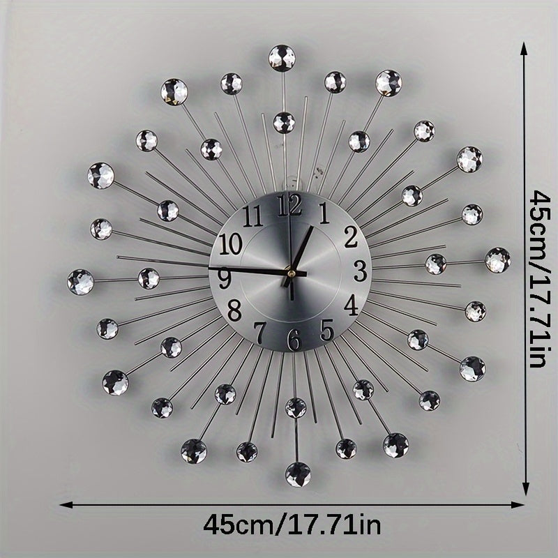 Cobalto Elegante Reloj de Pared con Cristales