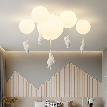 SkyDream - Hanglamp voor Kinderen met Beer en Ballon