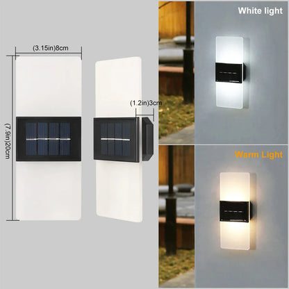 AuroraSolar - Solar LED-Buitenwandlamp voor Energiezuinige