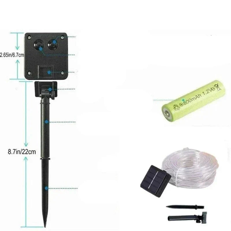 Guirnalda LED Solar Ecológica | Iluminación exterior sostenible