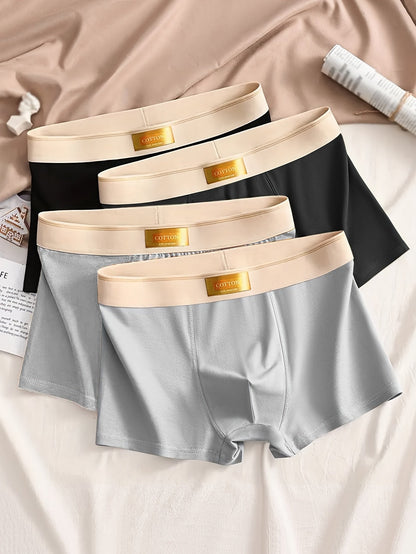 4-Pack Comfortabele Heren Boxershorts met Stretch